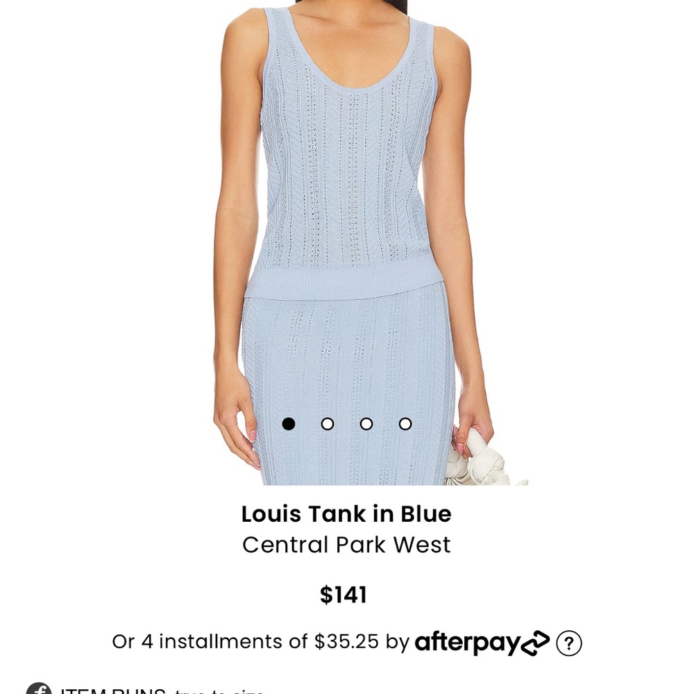Matching tank/skirt set